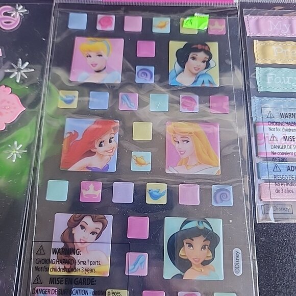 Disney Princess Sticker Lot Vintage 2004 scrapbooking collectible new sealed - Picture 4 of 6